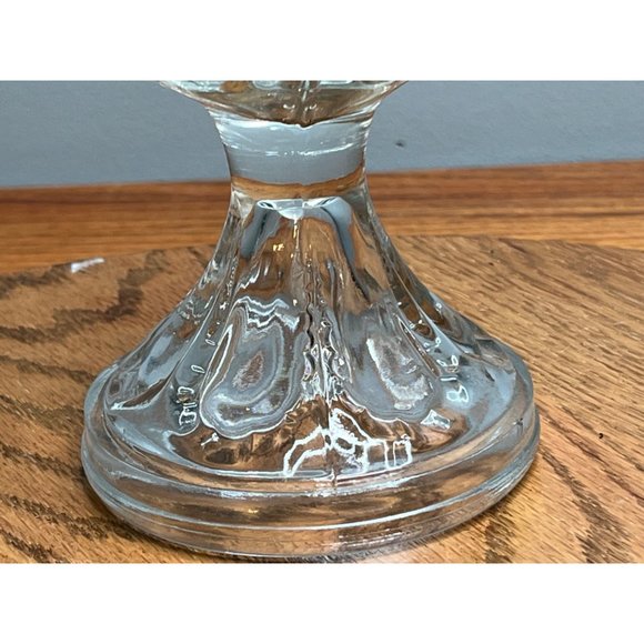 Antique Miniature Clear Bulls-Eye Glass Hurricane Oil Lamp With Frosted Globe, 1 - Picture 7 of 10